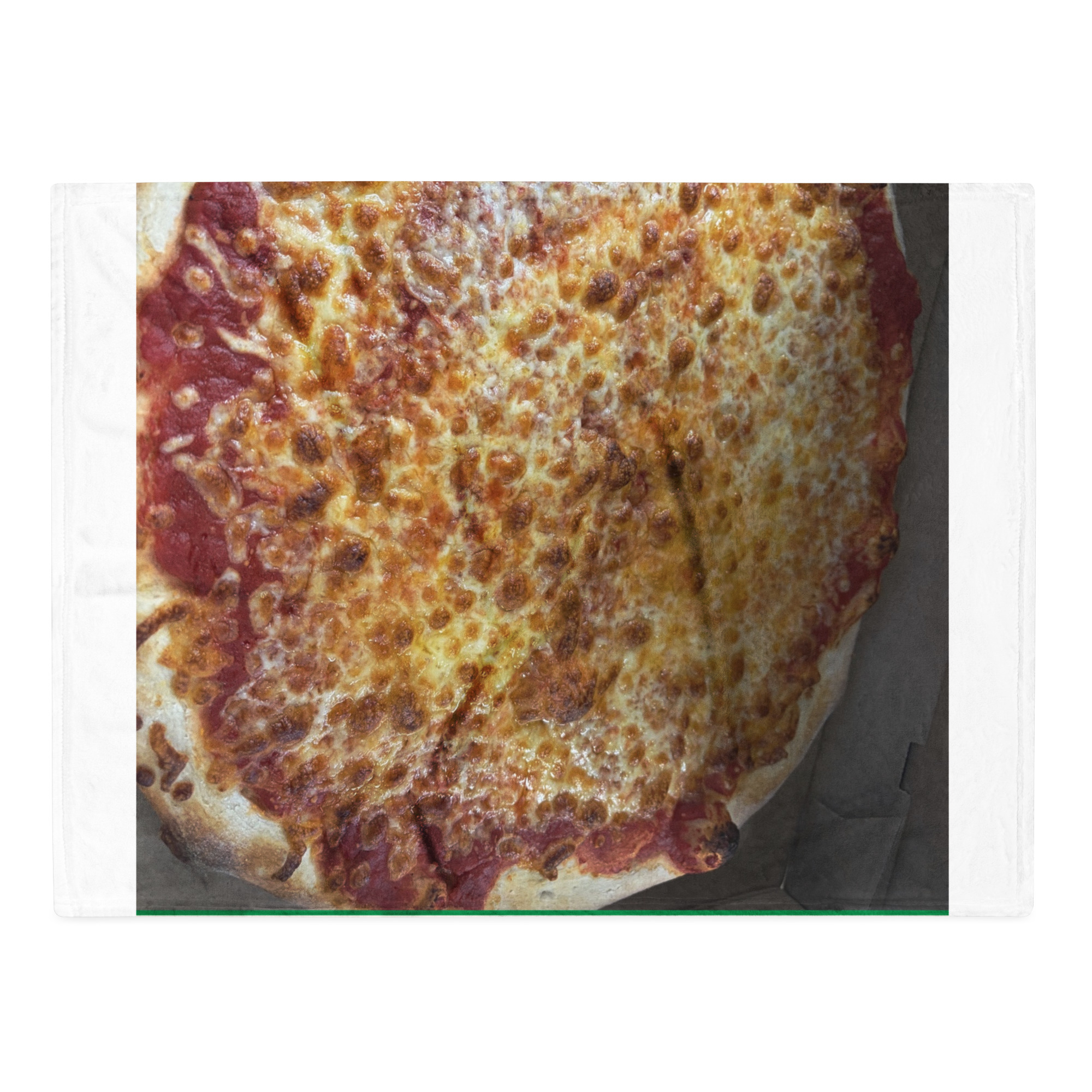 Cheese Pizza Throw Blanket product photo — Close-up