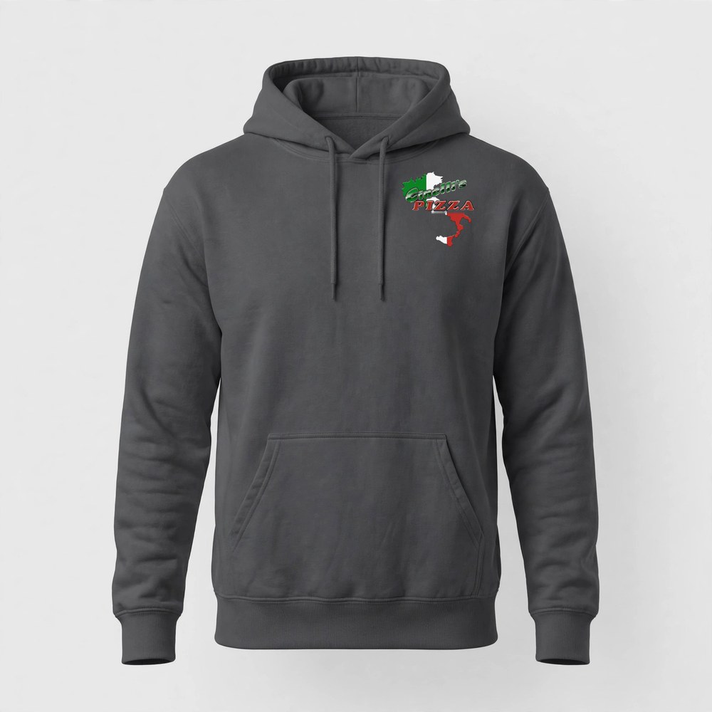 Logo Hoodie product photo — Charcoal — front