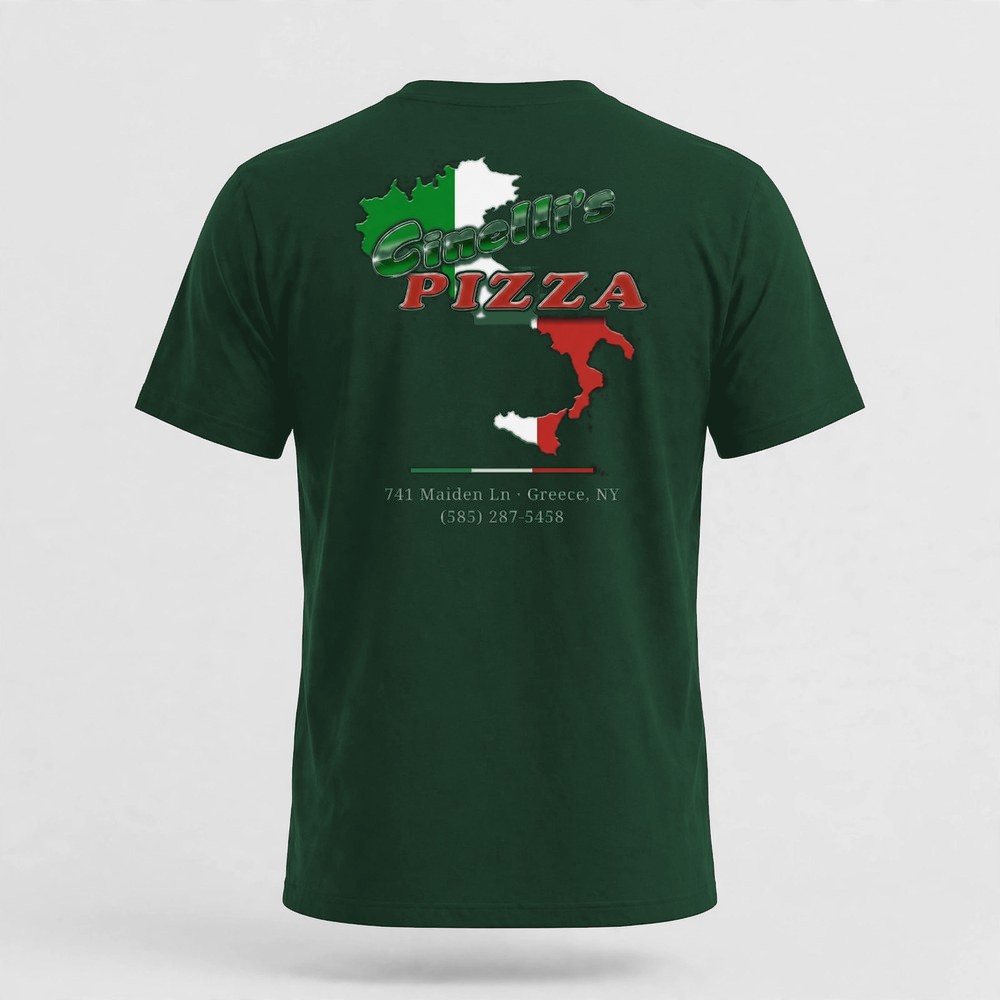 Logo Tee product photo — Forest Green — back