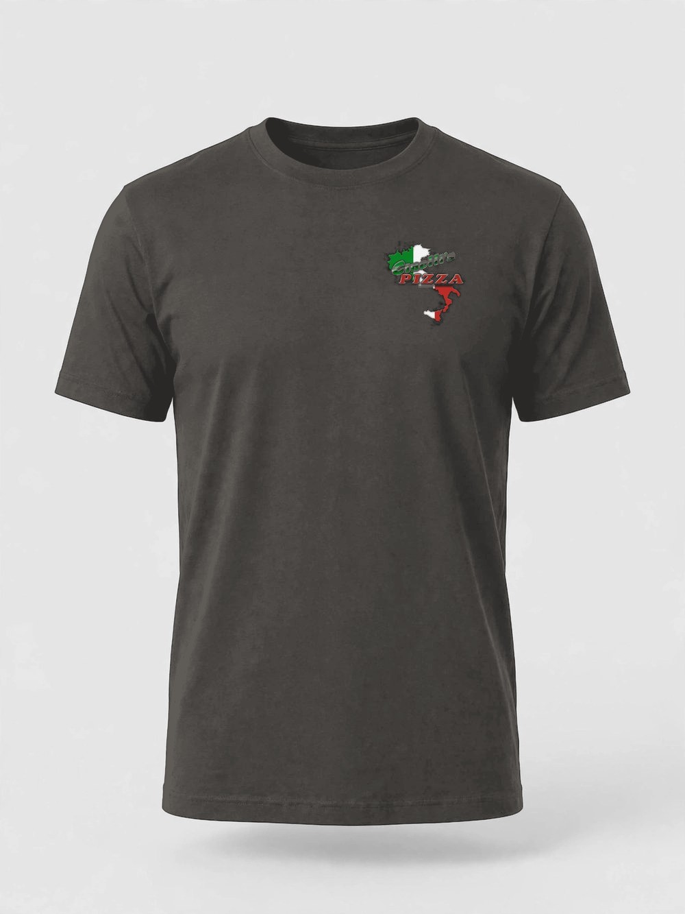 Logo Tee product photo — Charcoal — front